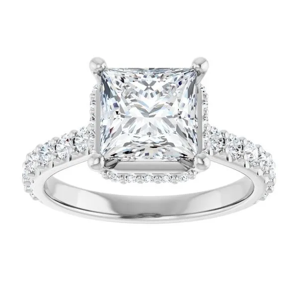 Hidden Halo-Style Engagement Ring Image 3 Morin Jewelers Southbridge, MA