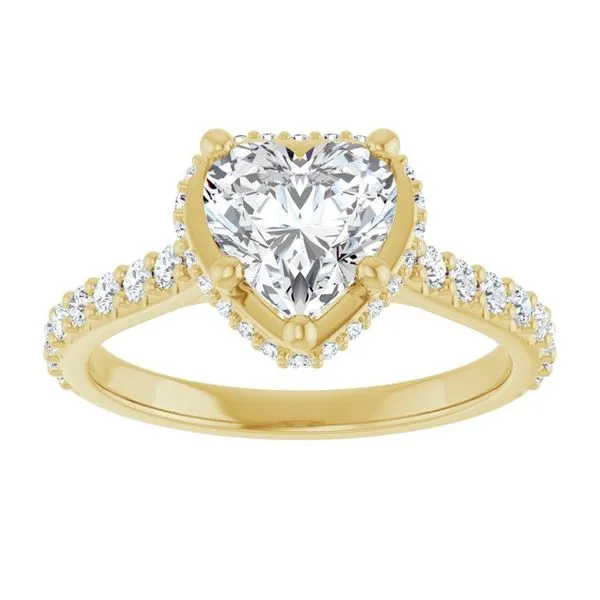Hidden Halo-Style Engagement Ring Image 3 Ask Design Jewelers Olean, NY