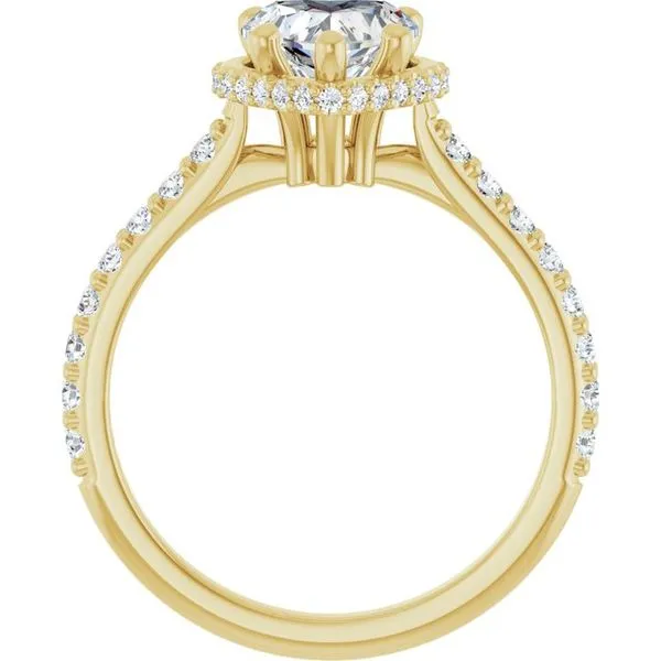 Hidden Halo-Style Engagement Ring Image 2 Shipley's Fine Jewelry Hampstead, MD