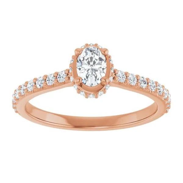 Hidden Halo-Style Engagement Ring Image 3 J. West Jewelers Round Rock, TX