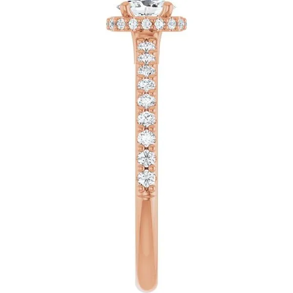 Hidden Halo-Style Engagement Ring Image 4 J. West Jewelers Round Rock, TX