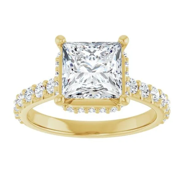 Hidden Halo-Style Engagement Ring Image 3 Ocean View Jewelers Millville, DE