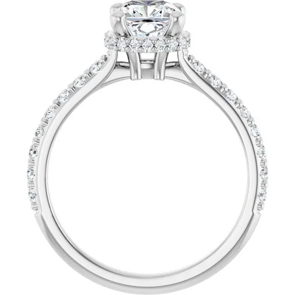 Hidden Halo-Style Engagement Ring Image 2 Raleigh Diamond Fine Jewelry Raleigh, NC
