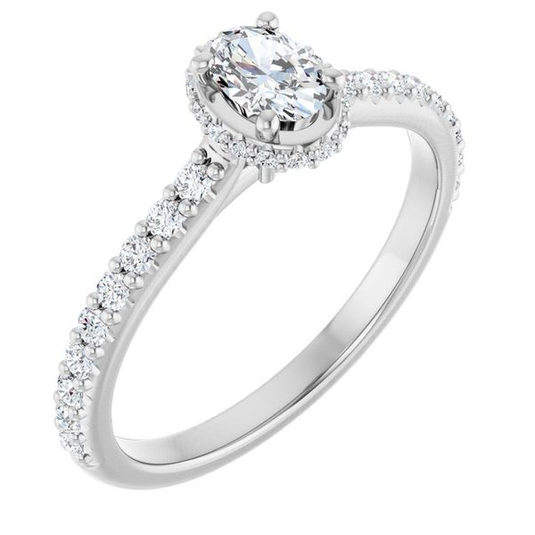 Hidden Halo-Style Engagement Ring