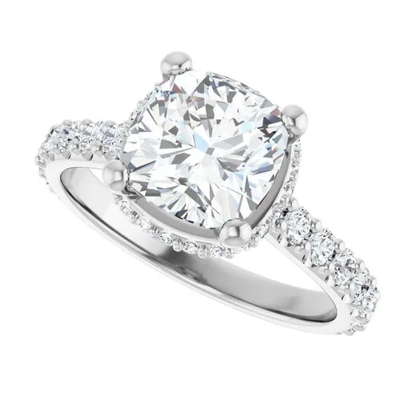 Hidden Halo-Style Engagement Ring Image 5 Vulcan's Forge LLC KANSAS CITY, MO