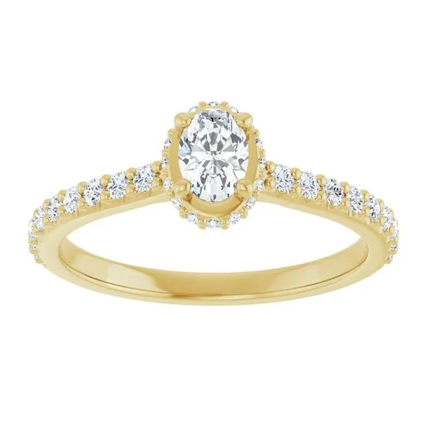 Hidden Halo-Style Engagement Ring Image 3 Don's Jewelry & Design Washington, IA