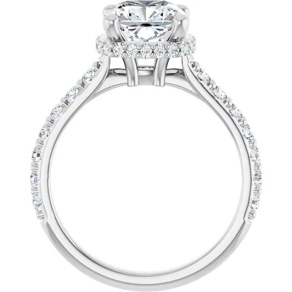Hidden Halo-Style Engagement Ring Image 2 Austin's Fine Diamonds & Jewelry Lyndhurst, NJ