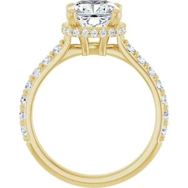 Hidden Halo-Style Engagement Ring Image 2 Futer Bros Jewelers York, PA