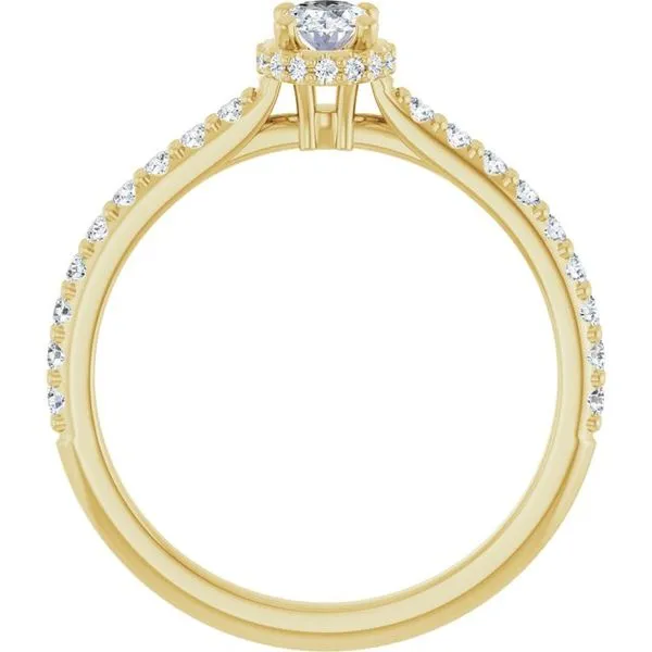 Hidden Halo-Style Engagement Ring Image 2 Hudson Valley Goldsmith New Paltz, NY