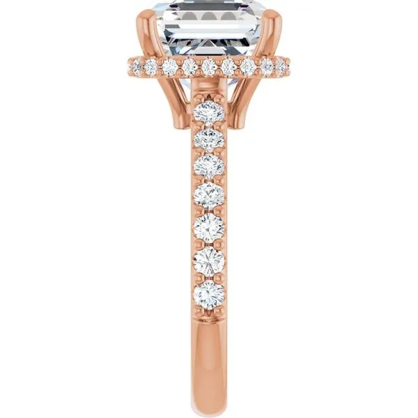 Hidden Halo-Style Engagement Ring Image 4 Vulcan's Forge LLC KANSAS CITY, MO