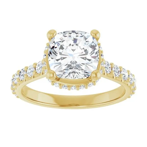 Hidden Halo-Style Engagement Ring Image 3 Arezzo Jewelers Elmwood Park, IL