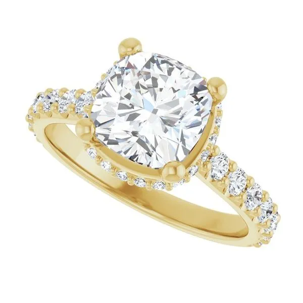 Hidden Halo-Style Engagement Ring Image 5 Paul James Jewelers Angels Camp, CA