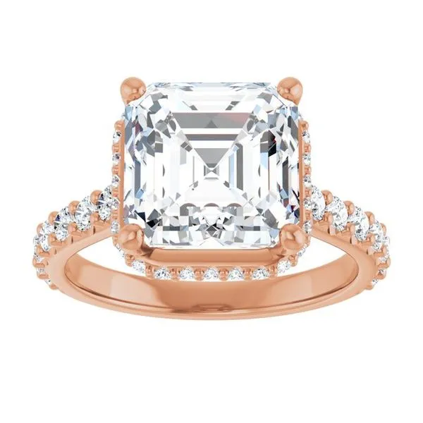 Hidden Halo-Style Engagement Ring Image 3 Don's Jewelry & Design Washington, IA