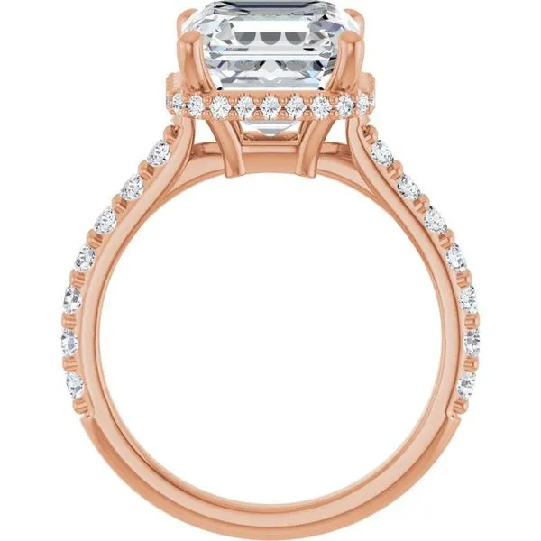 Hidden Halo-Style Engagement Ring Image 2 Raleigh Diamond Fine Jewelry Raleigh, NC