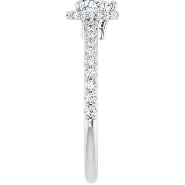 Hidden Halo-Style Engagement Ring Image 4 Jewel Smiths Oklahoma City, OK