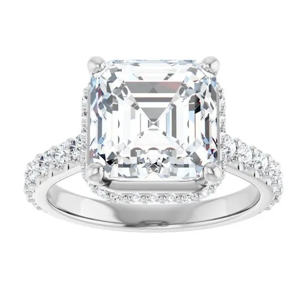 Hidden Halo-Style Engagement Ring Image 3 Don's Jewelry & Design Washington, IA