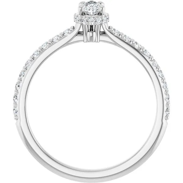 Hidden Halo-Style Engagement Ring Image 2 Don's Jewelry & Design Washington, IA