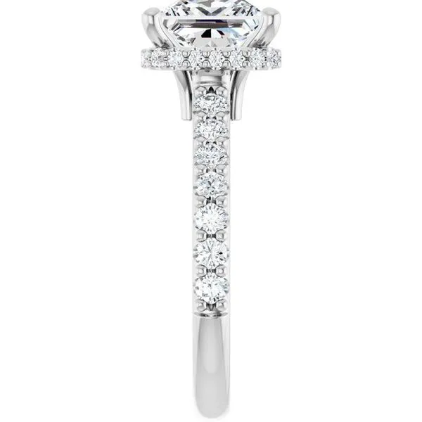 Hidden Halo-Style Engagement Ring Image 4 Vulcan's Forge LLC KANSAS CITY, MO