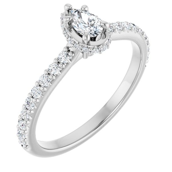 Hidden Halo-Style Engagement Ring