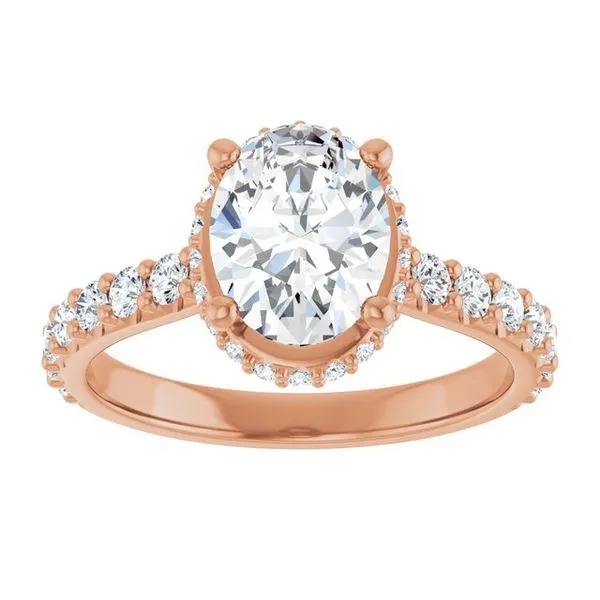 Hidden Halo-Style Engagement Ring Image 3 Futer Bros Jewelers York, PA