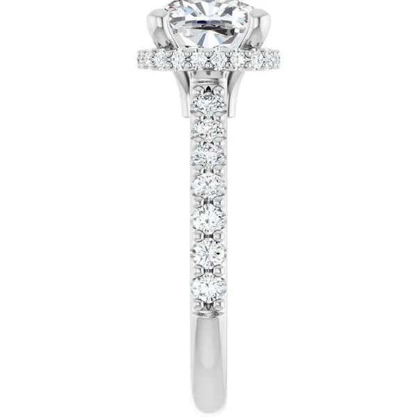 Hidden Halo-Style Engagement Ring Image 4 Michael Szwed Jewelers Longmeadow, MA
