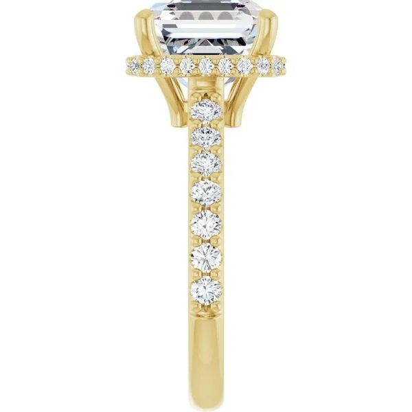 Hidden Halo-Style Engagement Ring Image 4 Don's Jewelry & Design Washington, IA