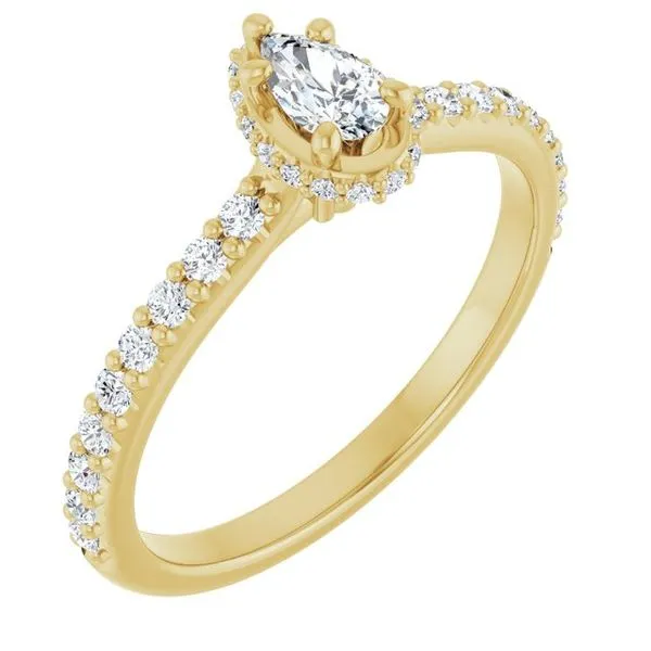 Hidden Halo-Style Engagement Ring JF Jones Jewelers Rochester, NY