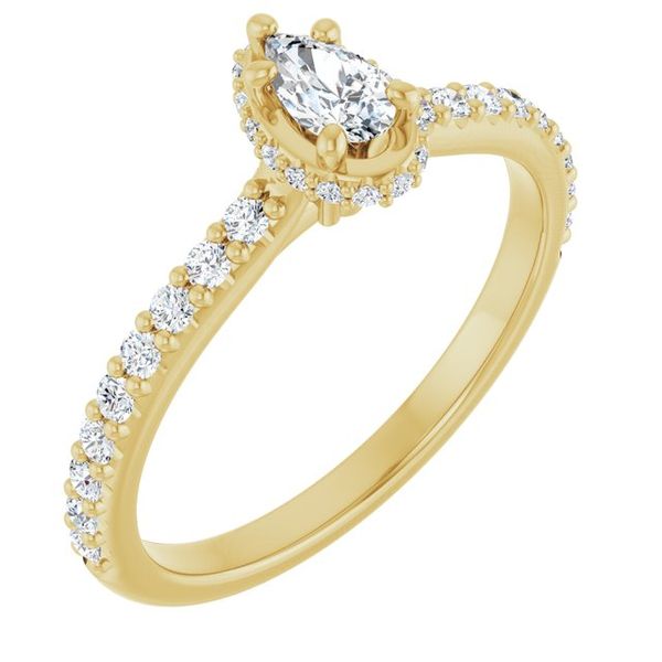 Hidden Halo-Style Engagement Ring