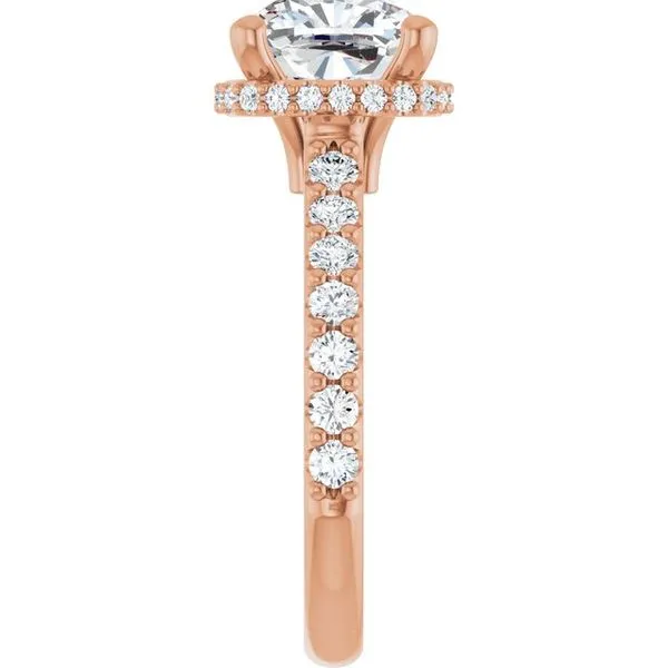 Hidden Halo-Style Engagement Ring Image 4 Don's Jewelry & Design Washington, IA