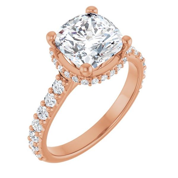Hidden Halo-Style Engagement Ring