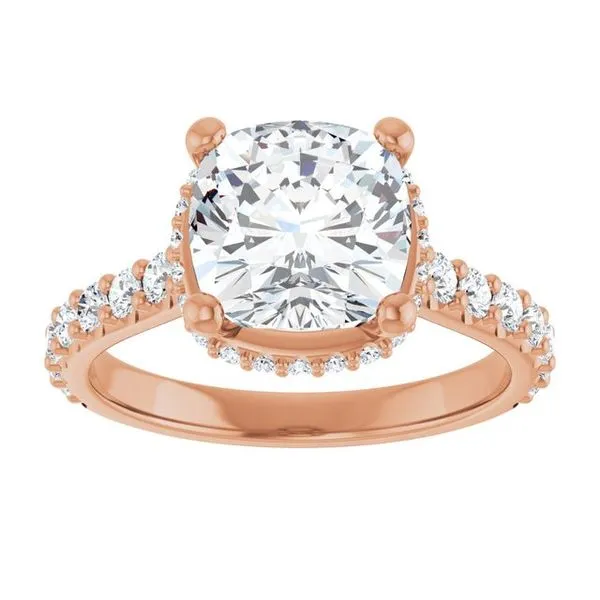 Hidden Halo-Style Engagement Ring Image 3 Clater Jewelers Louisville, KY