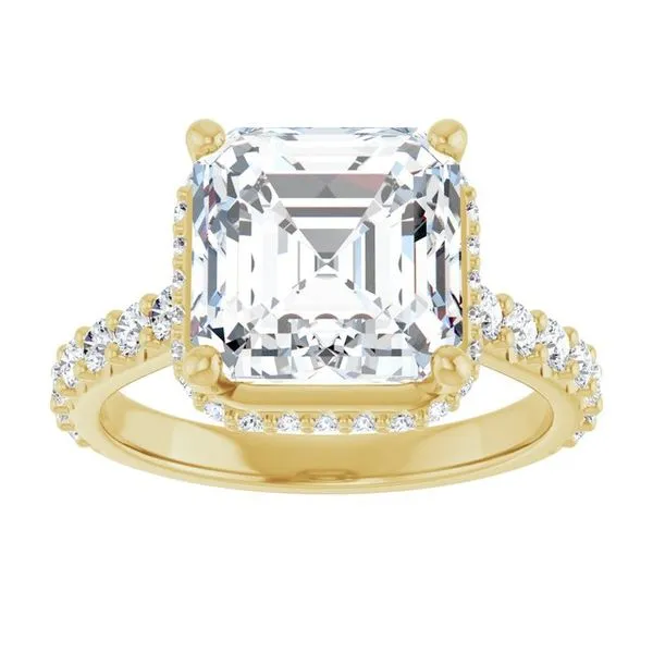 Hidden Halo-Style Engagement Ring Image 3 Futer Bros Jewelers York, PA