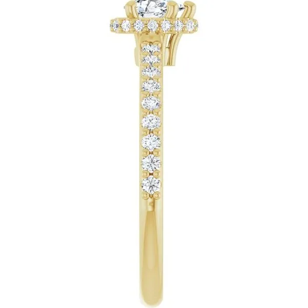 Hidden Halo-Style Engagement Ring Image 4 Austin's Fine Diamonds & Jewelry Lyndhurst, NJ