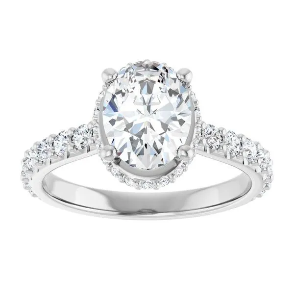 Hidden Halo-Style Engagement Ring Image 3 J. Thomas Jewelers Rochester Hills, MI