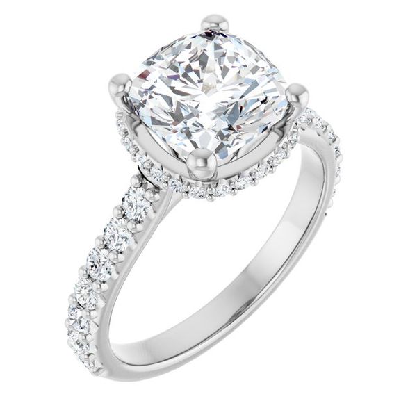 Hidden Halo-Style Engagement Ring