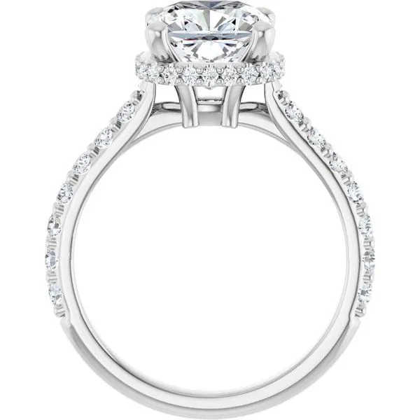 Hidden Halo-Style Engagement Ring Image 2 The Jewelry Source El Segundo, CA