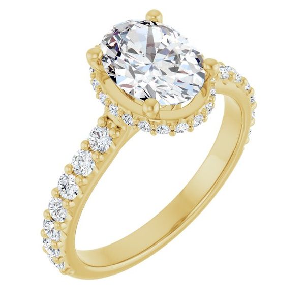 Hidden Halo-Style Engagement Ring