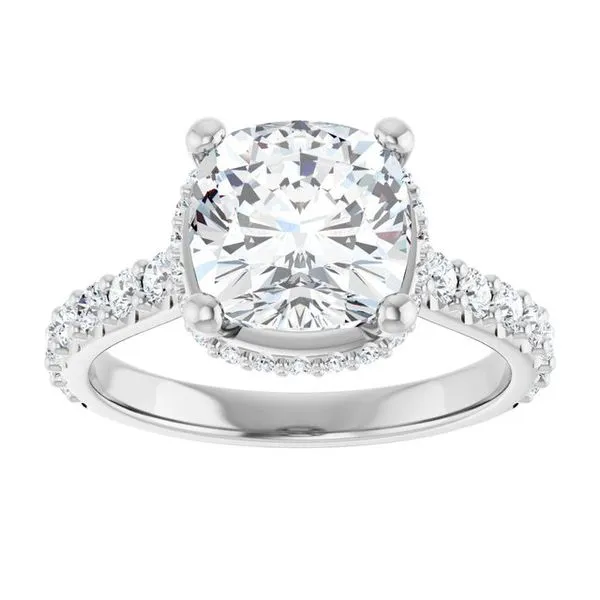 Hidden Halo-Style Engagement Ring Image 3 Jimmy Smith Jewelers Decatur, AL