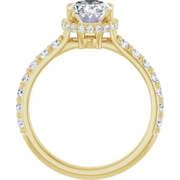 Hidden Halo-Style Engagement Ring Image 2 Raleigh Diamond Fine Jewelry Raleigh, NC