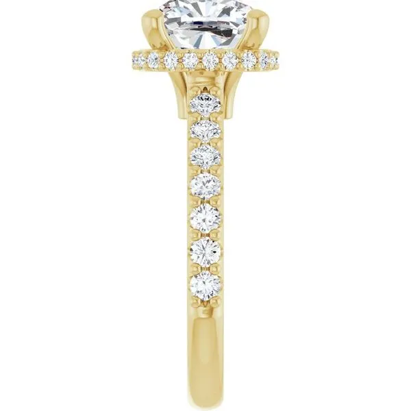 Hidden Halo-Style Engagement Ring Image 4 Futer Bros Jewelers York, PA