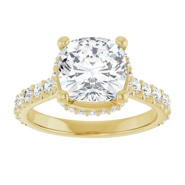 Hidden Halo-Style Engagement Ring Image 3 Austin's Fine Diamonds & Jewelry Lyndhurst, NJ