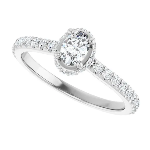 Hidden Halo-Style Engagement Ring Image 5 Raleigh Diamond Fine Jewelry Raleigh, NC