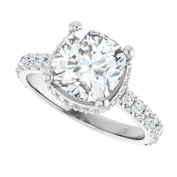 Hidden Halo-Style Engagement Ring Image 5 Don's Jewelry & Design Washington, IA