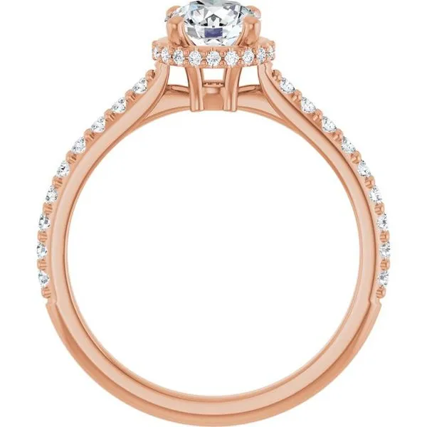 Hidden Halo-Style Engagement Ring Image 2 JF Jones Jewelers Rochester, NY