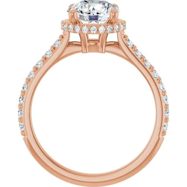 Hidden Halo-Style Engagement Ring Image 2 Don's Jewelry & Design Washington, IA