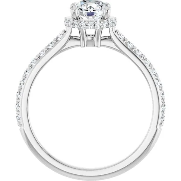 Hidden Halo-Style Engagement Ring Image 2 Don's Jewelry & Design Washington, IA