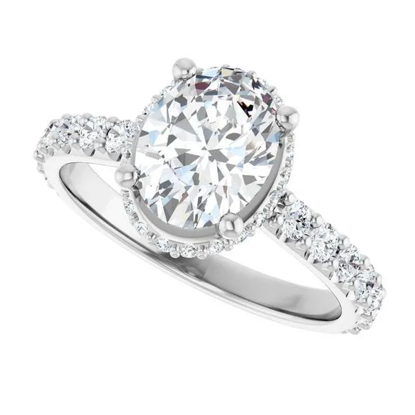 Hidden Halo-Style Engagement Ring Image 5 JF Jones Jewelers Rochester, NY