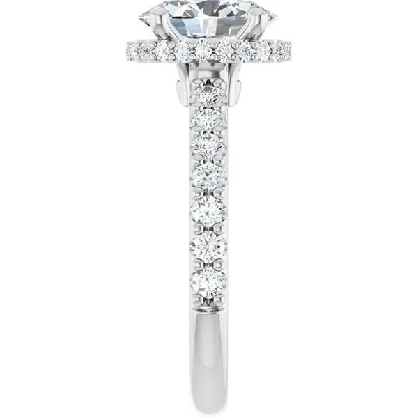 Hidden Halo-Style Engagement Ring Image 4 Don's Jewelry & Design Washington, IA