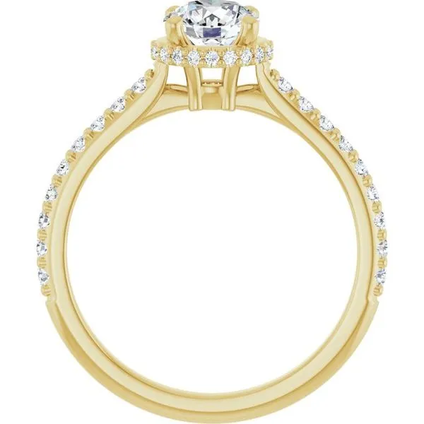 Hidden Halo-Style Engagement Ring Image 2 Austin's Fine Diamonds & Jewelry Lyndhurst, NJ