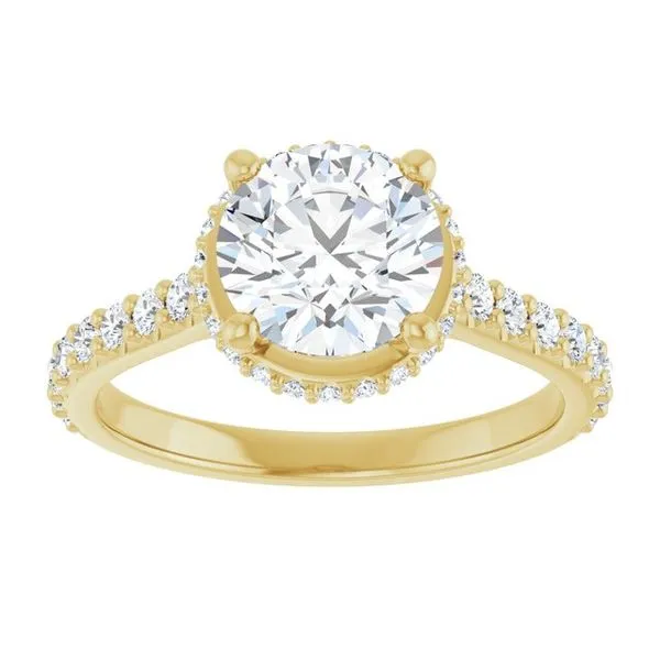 Hidden Halo-Style Engagement Ring Image 3 JF Jones Jewelers Rochester, NY